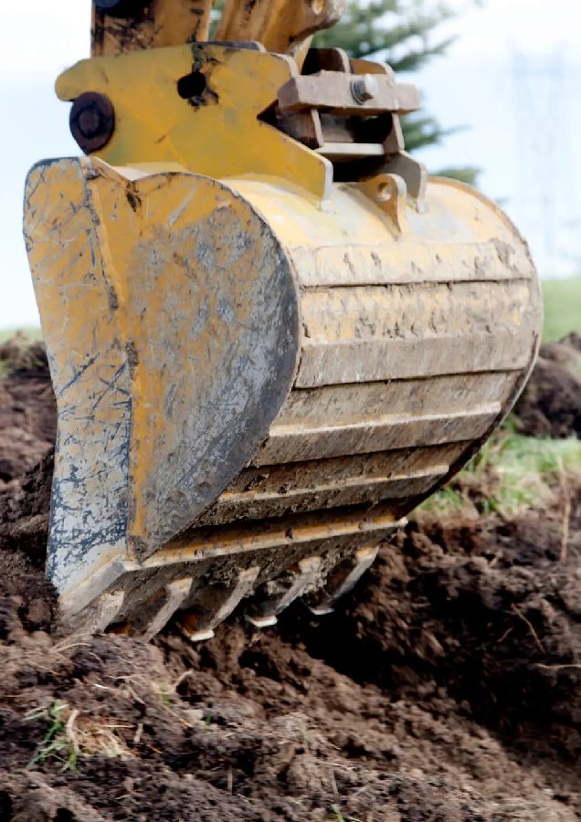 Excavation site groundwork